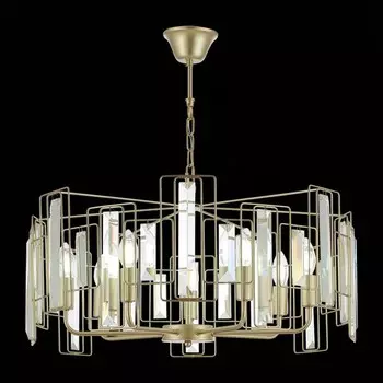 Светильник подвесной Evoluce. SLE103403-07. Giano. 7х40 Вт, E14, 65х65х28 см, цвет шампань