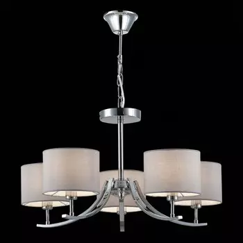 Светильник подвесной Evoluce. SLE105303-05. Linda. 5х40 Вт, E14, 61х61х71 см, цвет хром