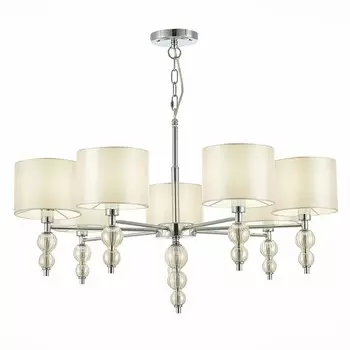 Светильник подвесной Evoluce. SLE105703-07. Ramer. 7х40 Вт, E14, 79х79х45 см, цвет хром