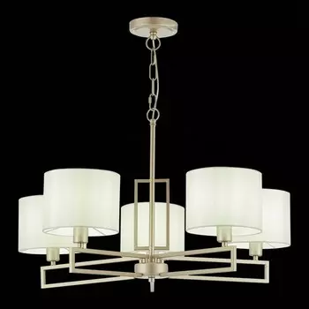 Светильник подвесной Evoluce. SLE105803-05. Danae. 5х40 Вт, E14, 68,5х68,5х37 см, цвет матовое золото