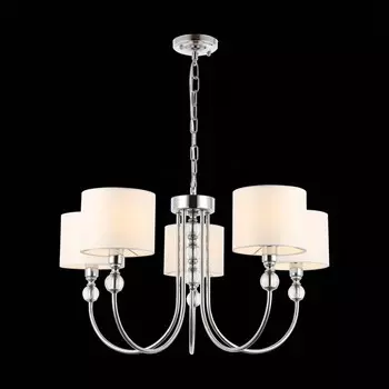 Светильник подвесной Evoluce. SLE111103-05. Linna. 5х40 Вт, E14, 62х62х50 см, цвет хром