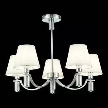 Светильник подвесной Evoluce. SLE111303-05. Monza. 5х40 Вт, E14, 69х69х24,5 см, цвет хром