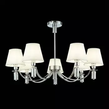 Светильник подвесной Evoluce. SLE111303-07. Monza. 7х40 Вт, E14, 82х82х24,5 см, цвет хром