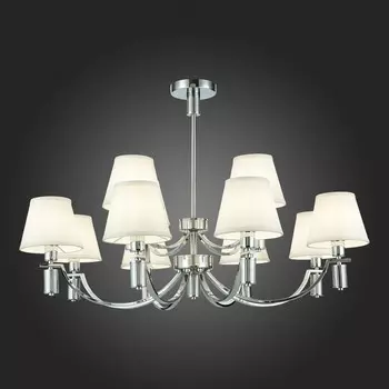 Светильник подвесной Evoluce. SLE111303-12. Monza. 12х40 Вт, E14, 96х96х36,5 см, цвет хром