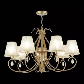 Светильник подвесной Evoluce. SLE111403-07. Foggia. 7х40 Вт, E14, 76х76х57 см, цвет шампань