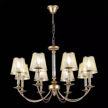 Светильник подвесной Evoluce. SLE1115-203-08. Vinci. 8х60 Вт, E14, 80х80х52 см, цвет розовое золото