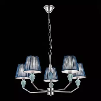 Светильник подвесной Evoluce. SLE1116-103-05. Balnea. 5х40 Вт, E14, 69х69х42 см, цвет хром