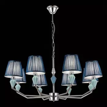 Светильник подвесной Evoluce. SLE1116-103-08. Balnea. 8х40 Вт, E14, 87х87х42 см, цвет хром