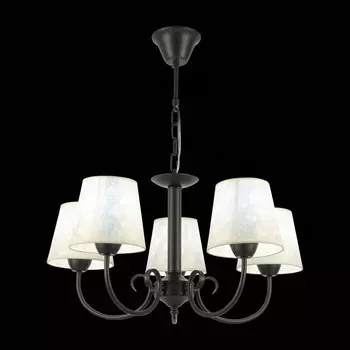 Светильник подвесной Evoluce. SLE120303-05. Rimento. 5х40 Вт, E14, 58х58х30 см, цвет тёмносерый