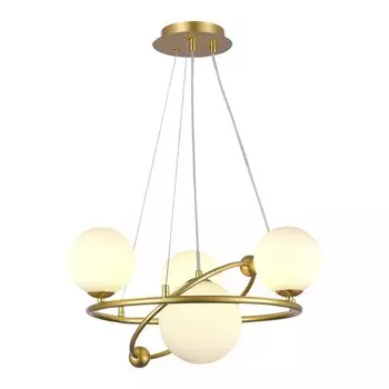 Светильник подвесной Evoluce. SLE2210-203-04. Artu. 4х5 Вт, G9, 4000K, 50х50х41 см, цвет золотой