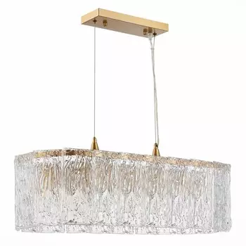 Светильник подвесной Evoluce. SLE283203-10. Rida. 10х40 Вт, E27, 79х30х22 см, цвет золотистый