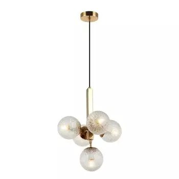 Светильник подвесной Felis 5xE27 40Вт, размер 36x36x50-150 см, цвет бронза