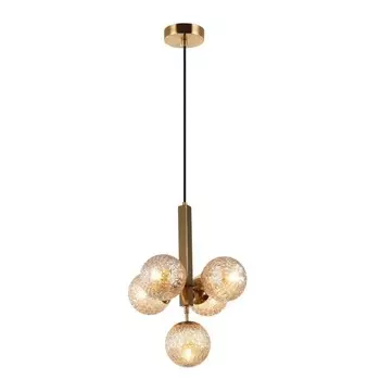 Светильник подвесной Felis 5xE27 40Вт, размер 36x36x50-150 см, цвет бронза