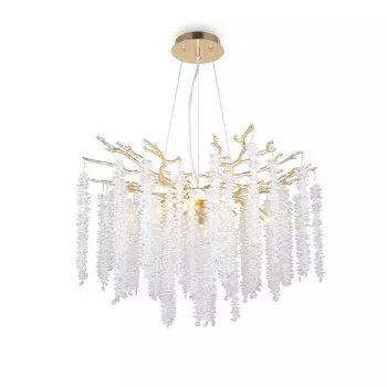 Светильник подвесной Freya Mineral, G9, 8х40 Вт, 600х600 мм