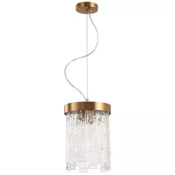 Светильник подвесной Frostyle 2xE14 40Вт, размер 20x20x31-70 см, цвет бронза