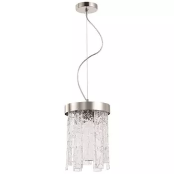 Светильник подвесной Frostyle 2xE14 40Вт, размер 20x20x31-70 см, цвет глянцевый никель