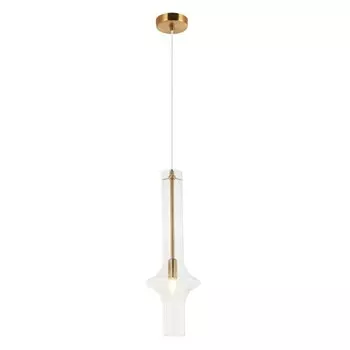 Светильник подвесной Glaso 1xЕ14 40Вт, размер 18x18x57-150 см, цвет бронза