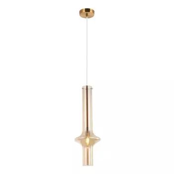Светильник подвесной Glaso 1xЕ14 40Вт, размер 18x18x57-150 см, цвет бронза