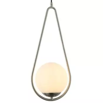 Светильник подвесной Globo 1xE27 40Вт, размер 20x15x63,5-165 см, цвет никель