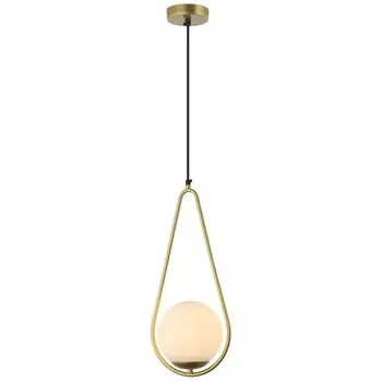 Светильник подвесной Globo 1xE27 40Вт, размер 20x15x63,5-165 см, цвет золото