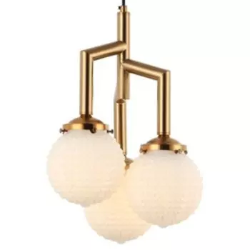 Светильник подвесной Grozde 3xE27 40Вт, размер 35x35x48,5-150 см, цвет бронза