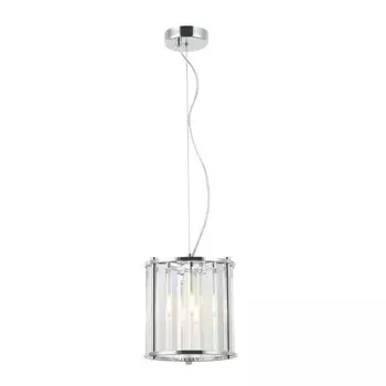 Светильник подвесной хрустальный Washer 1xE14 40Вт, размер 20x20x26,5-150 см, цвет хром