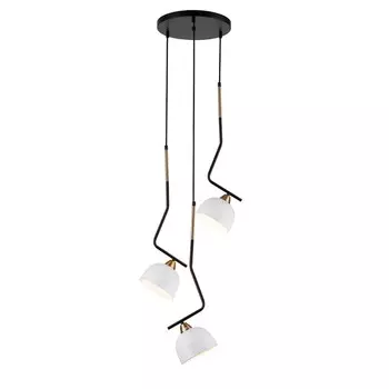 Светильник подвесной Indigo, 10005/3P Black. 3х40Вт, E27, 450х450х655/2190 мм, цвет белый