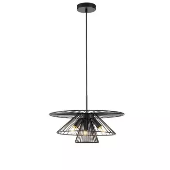 Светильник подвесной Indigo, 10016/3P Black. 3х60Вт, E14, 455х455х315/1735 мм, цвет чёрный