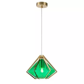 Светильник подвесной Indigo, 11012/1P Green. 1х60Вт, Е27, 270х270х295/1770 мм, цвет зеленый