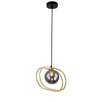 Светильник подвесной Indigo, 11017/1P Gold. 1х25Вт, G9, 300х120х205/1740 мм, цвет дымчатый