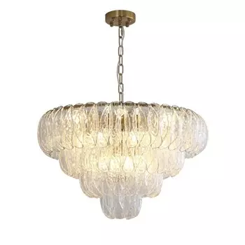 Светильник подвесной Indigo, 12034/15P Brass. 15х40Вт, E14, 800х800х545/1060 мм, цвет прозрачный