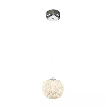 Светильник подвесной Indigo, 12037/C/1P Chrome. 1х6Вт, LED, 610Лм, 3000К, 130х130х170/1520 мм