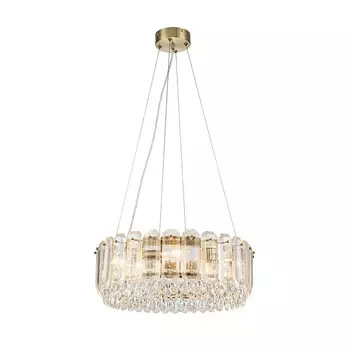 Светильник подвесной Indigo, 12039/6P Brass. 6х40Вт, E14, 500х500х220/1220 мм