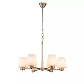 Светильник подвесной Indigo, 13004/6P Gold. 6х60Вт, E27, 635х635х455/1255 мм, цвет матовый белый