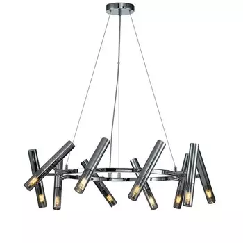 Светильник подвесной Indigo, 13006/10P Chrome. 10х28Вт, G9, 680х680х225/1365 мм