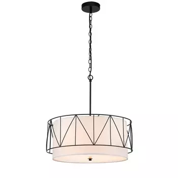 Светильник подвесной Indigo, 13016/3P Black. 3х40Вт, E27, 520х520х570/1370 мм, цвет белый