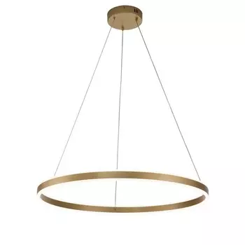 Светильник подвесной Indigo, 14001/1P Gold. 1х123Вт, LED, 4680Лм, 3000-5700К, пульт ИК, 800х800х100/1240 мм, цвет белый