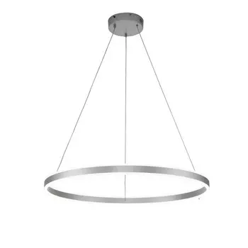 Светильник подвесной Indigo, 14001/1P Silver. 1х123Вт, LED, 4680Лм, 3000-5700К, пульт ИК, 800х800х100/1240 мм, цвет белый