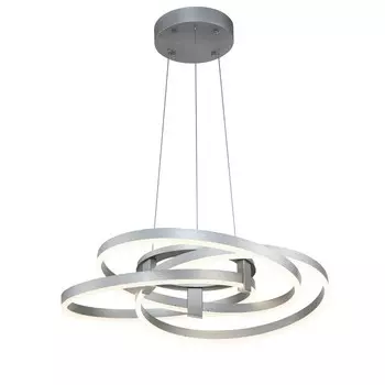 Светильник подвесной Indigo, 14002/3P Silver. 3х80Вт, LED, 4900Лм, 3000-6000К, пульт ИК, 720х720х175/1375 мм, цвет белый матовый