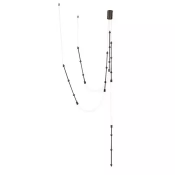 Светильник подвесной Indigo, 14010/3P Chrome. 3х25Вт, LED, 1898Лм, 3000-6500К, пульт радио 2.4G, 1604х30х мм, цвет белый