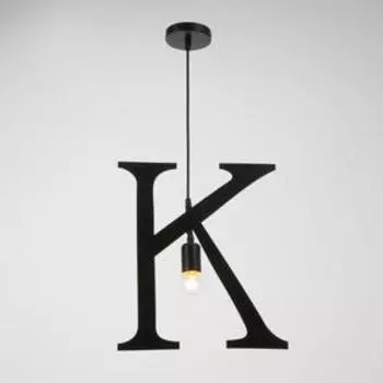 Светильник подвесной "K" 1х40Вт E27 черный