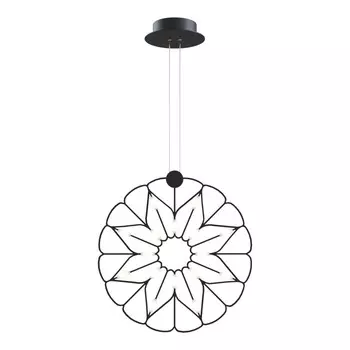 Светильник подвесной Maytoni MOD037PL-L16B, LED, 1х16 Вт, 650х650х1500 мм, 1200 Лм, 3000К, чёрный