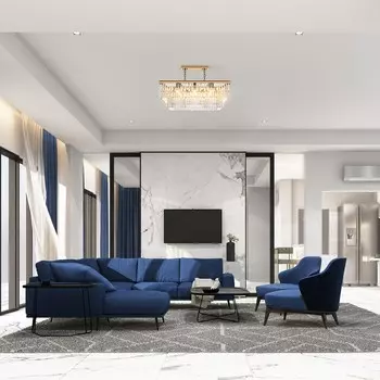 Светильник подвесной Maytoni MOD085PL-08G, 8хE14, 40Вт, 80х34,8х114 см, цвет золото