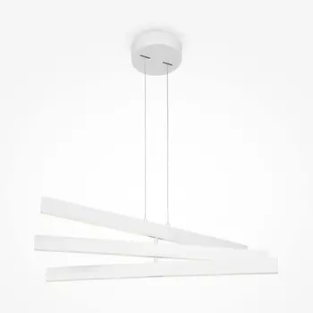 Светильник подвесной Maytoni MOD163PL-L38W4K, 3хLED, 48Вт, 80х1,5 см, 2300Лм, цвет белый