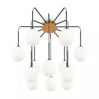 Светильник подвесной Maytoni MOD176PL-12G, 12хG9, 40Вт, 66х66х148 см, цвет золото