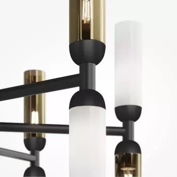 Светильник подвесной Maytoni MOD177PL-16G, 16хG9, 28Вт, 78х78х66 см, цвет чёрный