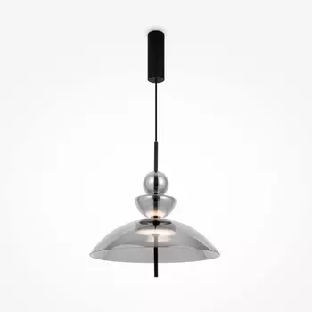 Светильник подвесной Maytoni MOD185PL-L6B3K6, LED, 12 Вт, 400х400х3580 мм, 1200 Лм, 3000К, чёрный