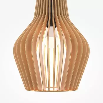 Светильник подвесной Maytoni MOD191PL-01W1, 1хE27, 40Вт, 30х30х347,5 см, цвет чёрный