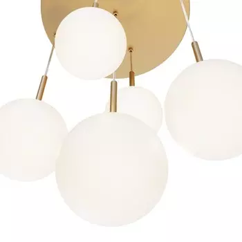 Светильник подвесной Maytoni MOD321PL-05G1, 5хE14, 40Вт, 58х58х222,5 см, цвет золото