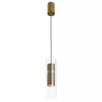 Светильник подвесной Maytoni MOD326PL-01MG, 1хGU10, 50Вт, 32х8х150 см, цвет золото